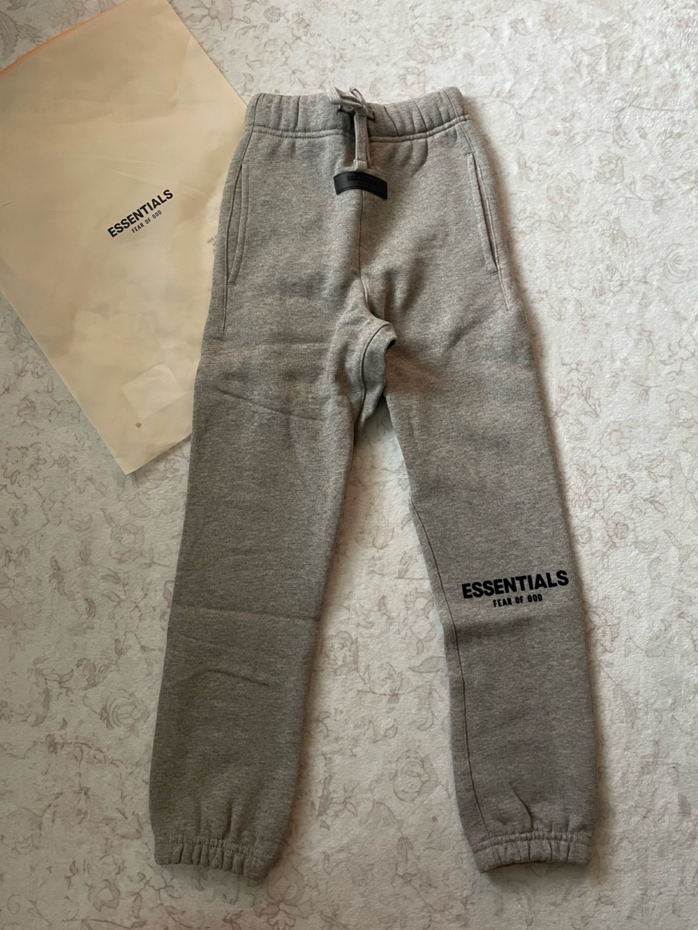Essentials Kids Dark Oatmeal Joggers - NWT